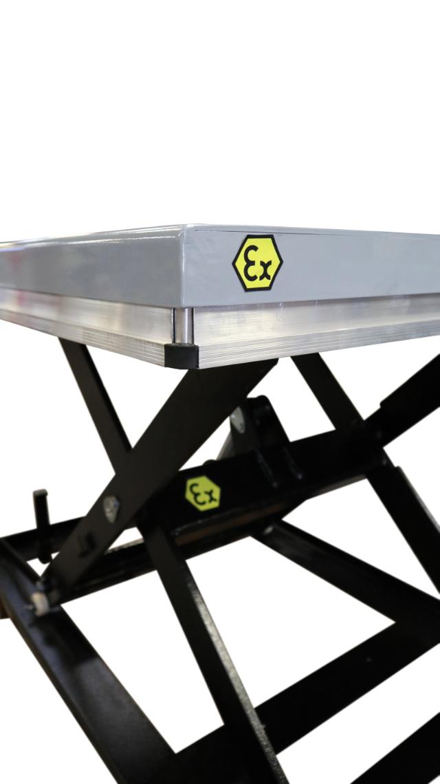 Atex scissor lift table